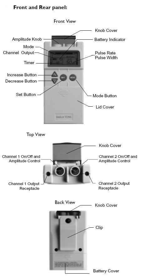 CMP Phase 5 Combo TENS and NMES Unit – GoodmanMedical